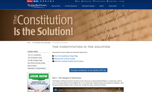 John Birch Society Website