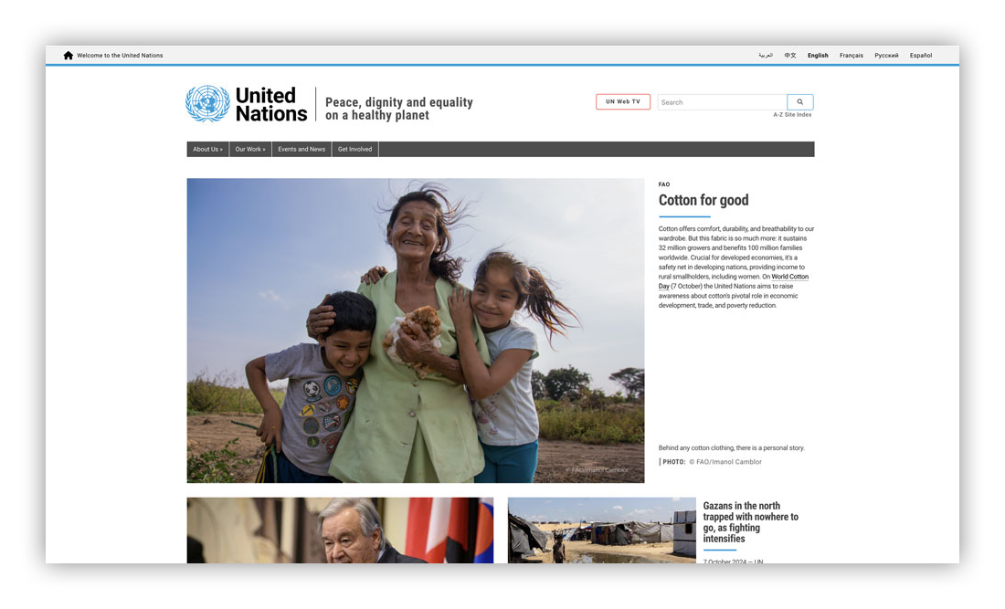 United Nations Website