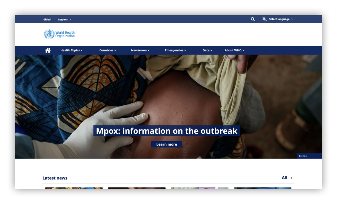 World Health Organization Website